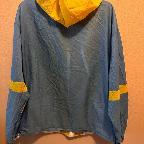 SHEIN plus Plus Colorblock Zip Up Hooded Sports Jacket - Picture 10 of 12